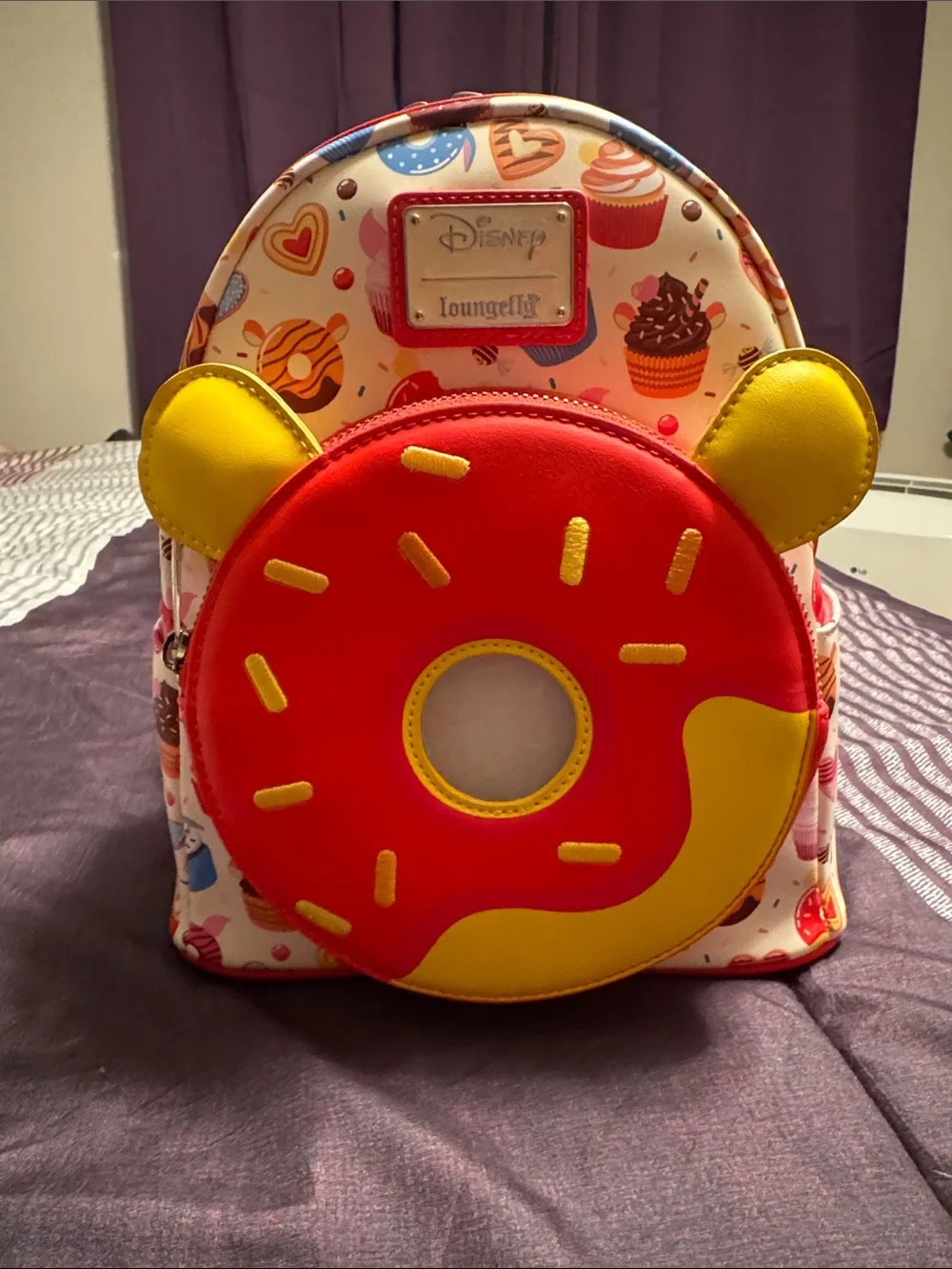 Loungefly Winne the Pooh Pink Donut Backpack